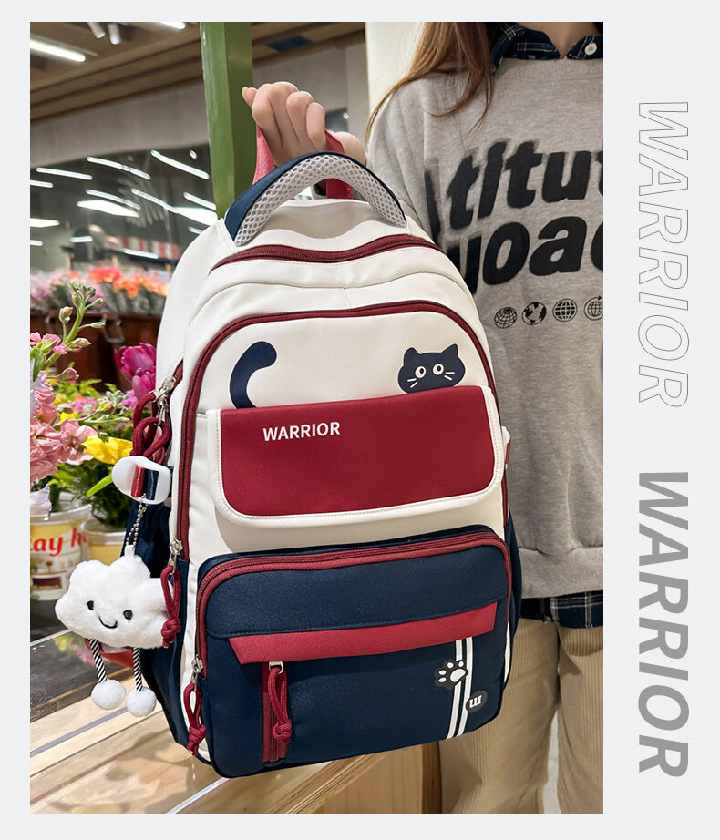 Warrior Backpack for Middle School And High School Girls, Large Capacity Stylish 2025 New Model Lightweight Laptop Backpack for College Students 15