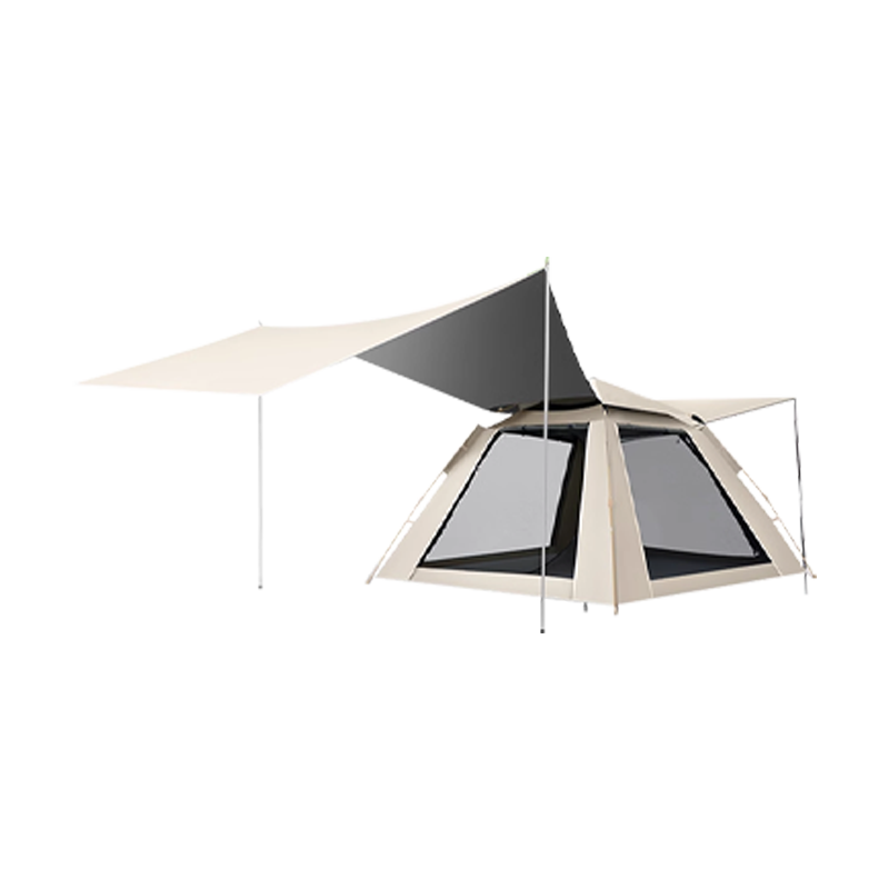 BeiJiLang Outdoor Automatic Quick-Open Camping Picnic Tent Portable Canopy 2-in-1 Sunshade Beach Camping Gear