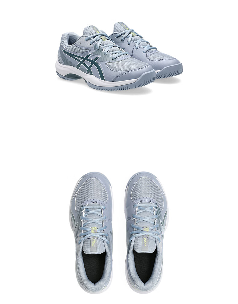 ASICS Kids Tennis Shoes GAME GS Youth Boys Girls Durable Sports Shoes 1044A083-400 Blue Green Size 35 10