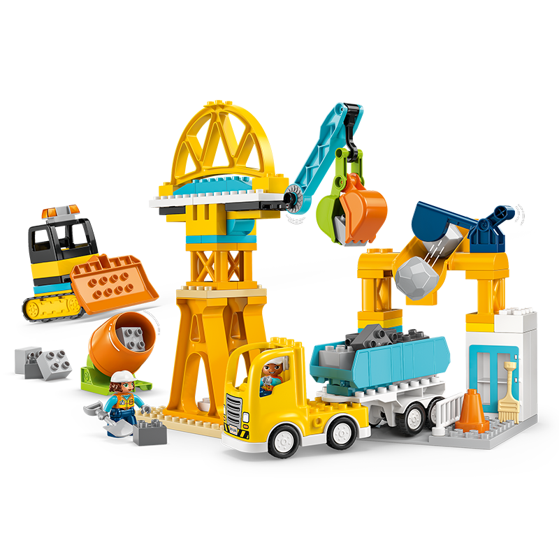 LEGO Duplo 10476 3-in-1 Busy Construction Site Kids Toy Birthday New Year Gift Decoration