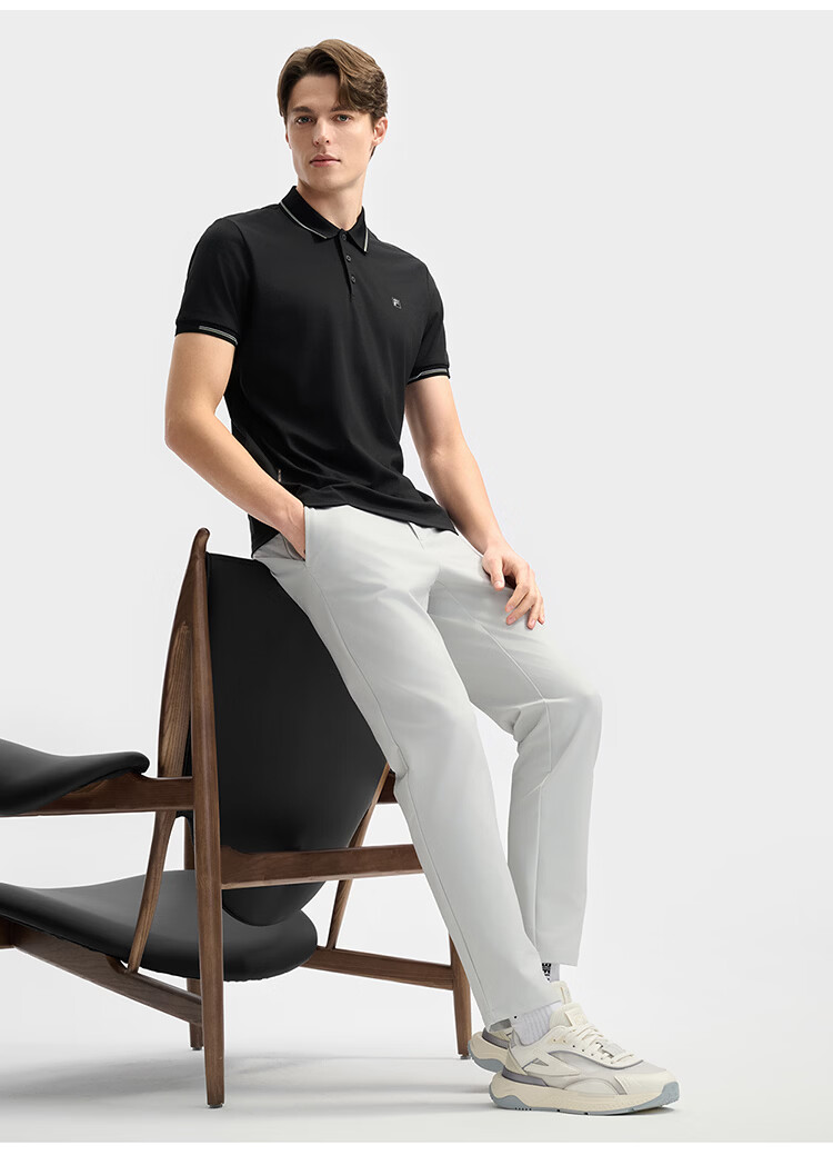 FILA Official Navigator Polo Shirt 2026 Summer Men's Cool Short Sleeve Sports T-Shirt Business Casual Top 73