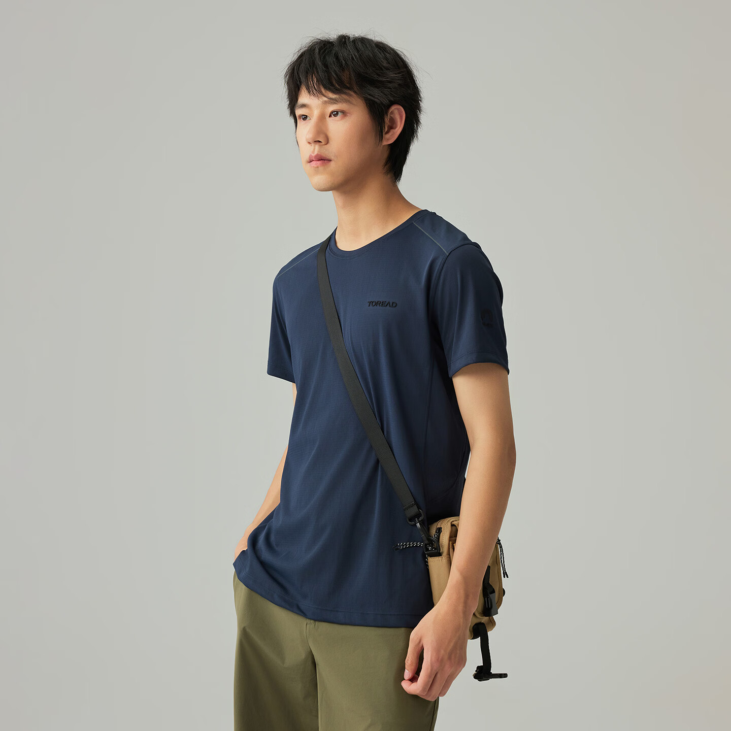 TOREAD Mall Same Style Quick-Dry Short Sleeve T-Shirt Couple Functional Breathable Stretch Crew Neck Sports Hiking Shirt TAJJAN81025