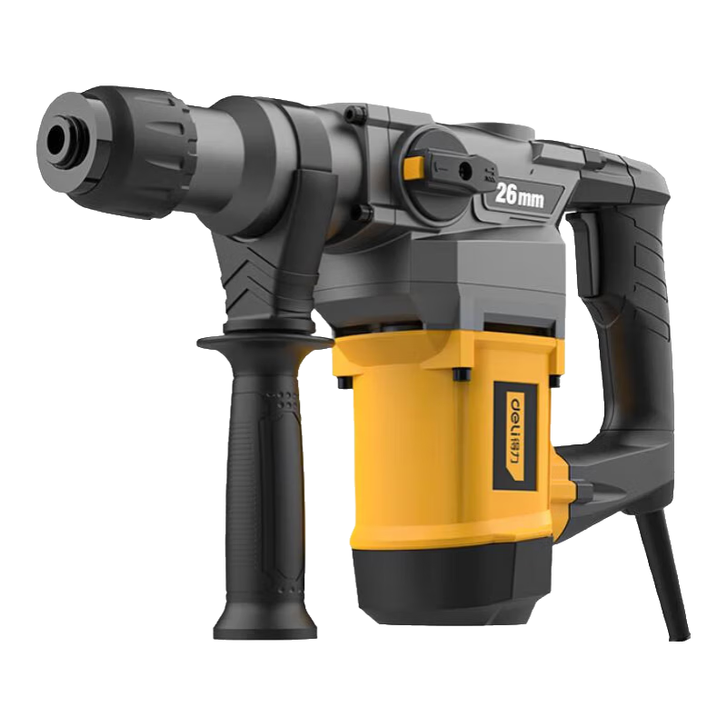 Deli Dual-Purpose Heavy-Duty Electric Hammer, High-Power Impact Drill, Multi-Functional Electric Drill, Hammer And Pickaxe Combo, Concrete Cutting Set