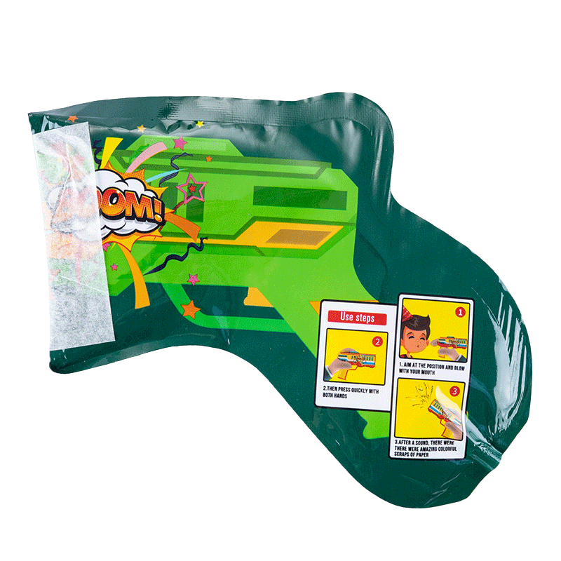 Yishi Handheld Confetti Gun 6-Pack Party Birthday Bubble Gun Fireworks New Year Atmosphere Props Spray Flower Confetti Tube