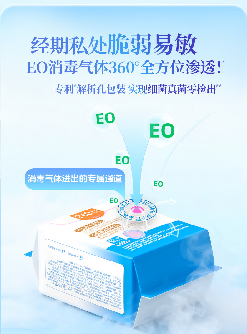 Qianjin Jingya Pure Cotton Breathable Day and Night Sanitary Napkin Combo Pack 11 Packs 74 Pieces JD Self-operated Menstrual Pads 5
