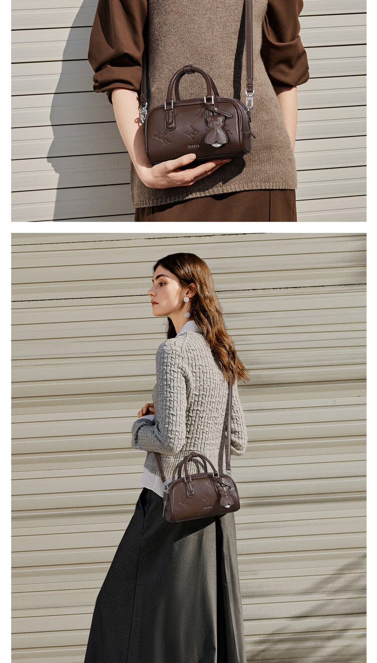 NUCELLE Pegasus Square Elegant Crossbody Boston Bag 2026 Luxury Niche Women's Handbag Birthday Gift for Her 9