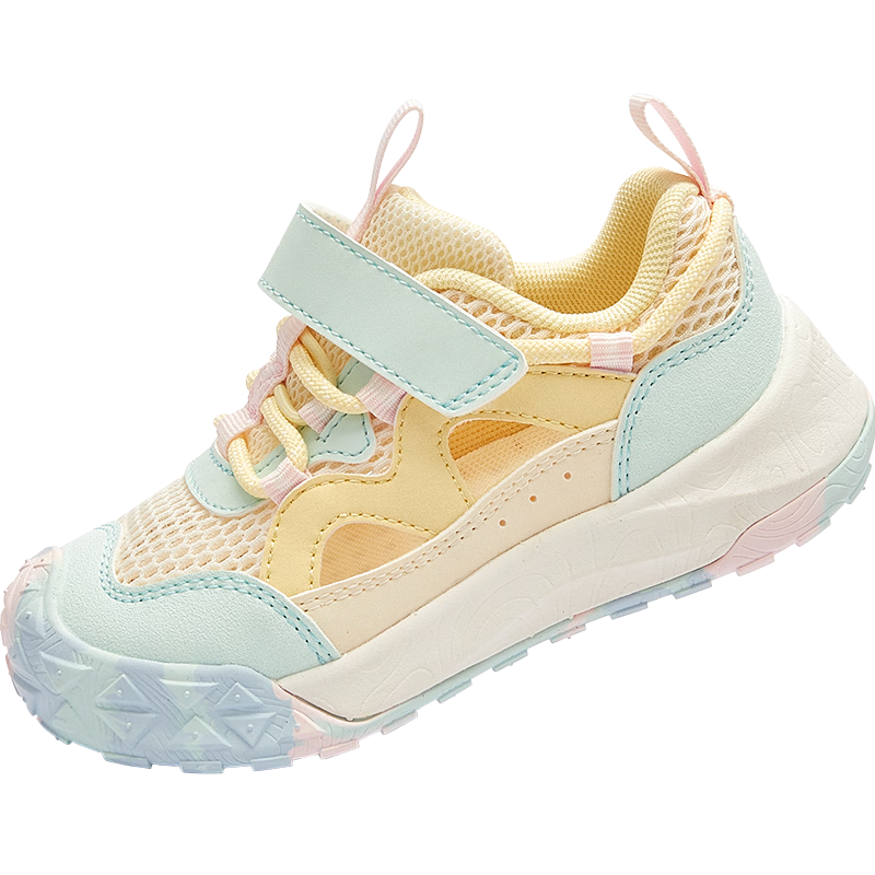 Balabala Kids Steady Shoes Boys and Girls Sandals 2026 Summer New Colorblock Functional Shoes Kids Mesh Sports Shoes