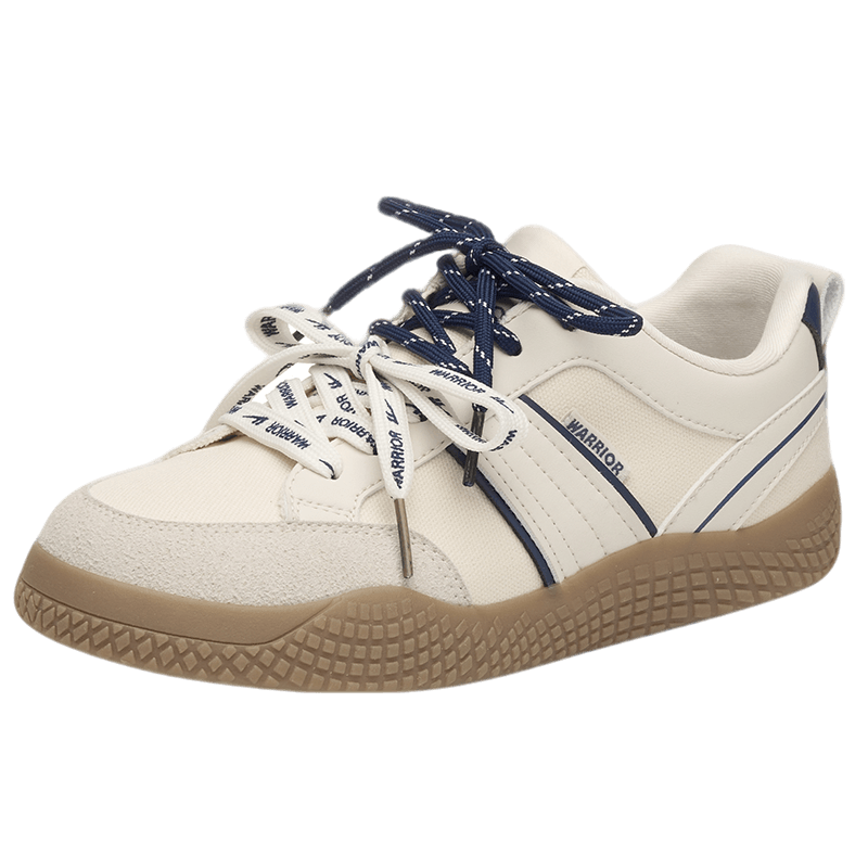 Warrior Women's Shoes 2026 Summer New Classic Fashion Versatile Canvas Sneakers Women Beige Gray Dark Blue Size 35