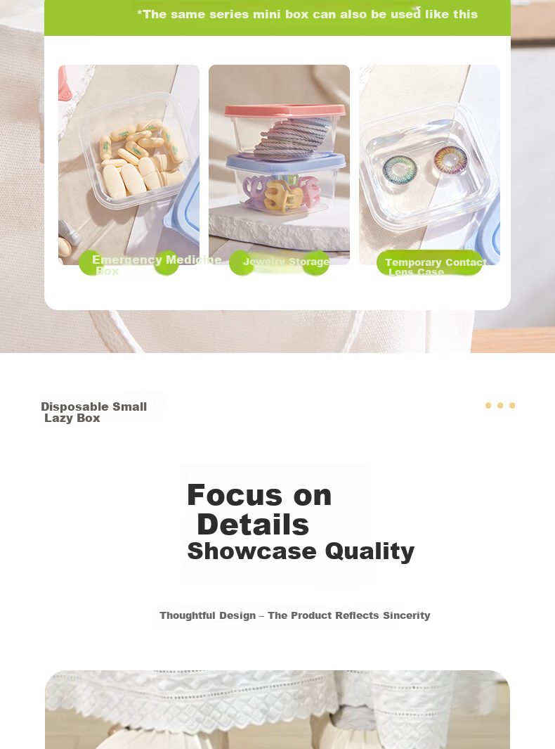 Fresh Life Disposable Biodegradable Eco-friendly Round Takeout Food Containers Light Meal Boxes 800mL*4 Sets 9