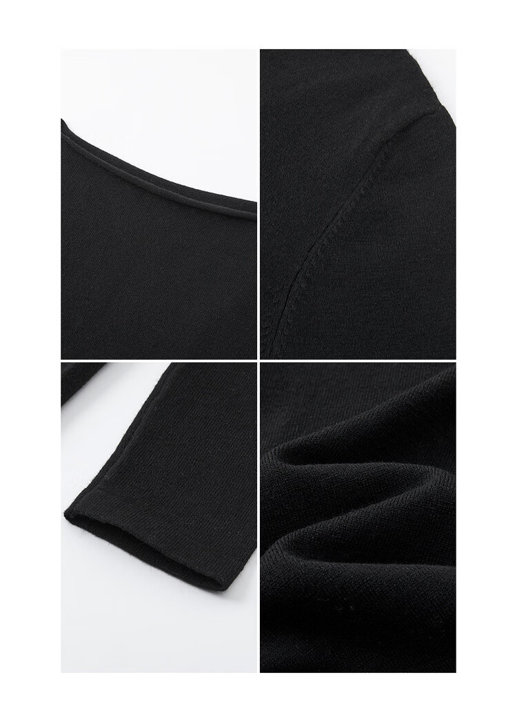 MT Elegant Curve Spring French Style Off-Shoulder Waist-Slimming High-Quality Knit Long Dress for Women 12