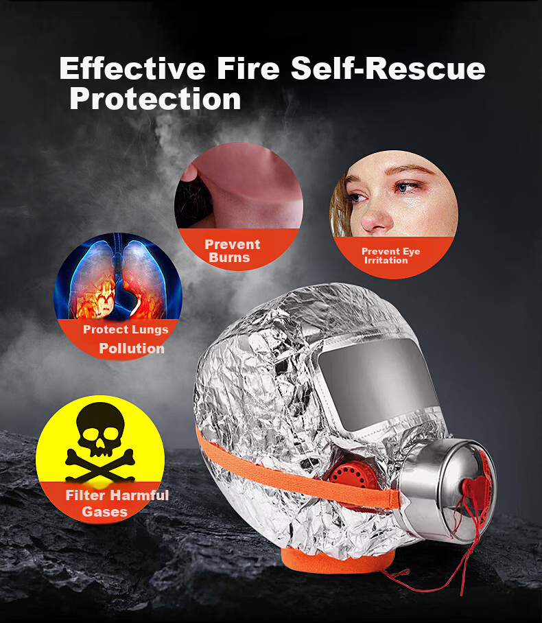 HIKVISION Fire Smoke and Toxic Gas Respirator Safety Emergency Fire Escape Filter Self-Rescue Breathing Mask TZL30 4