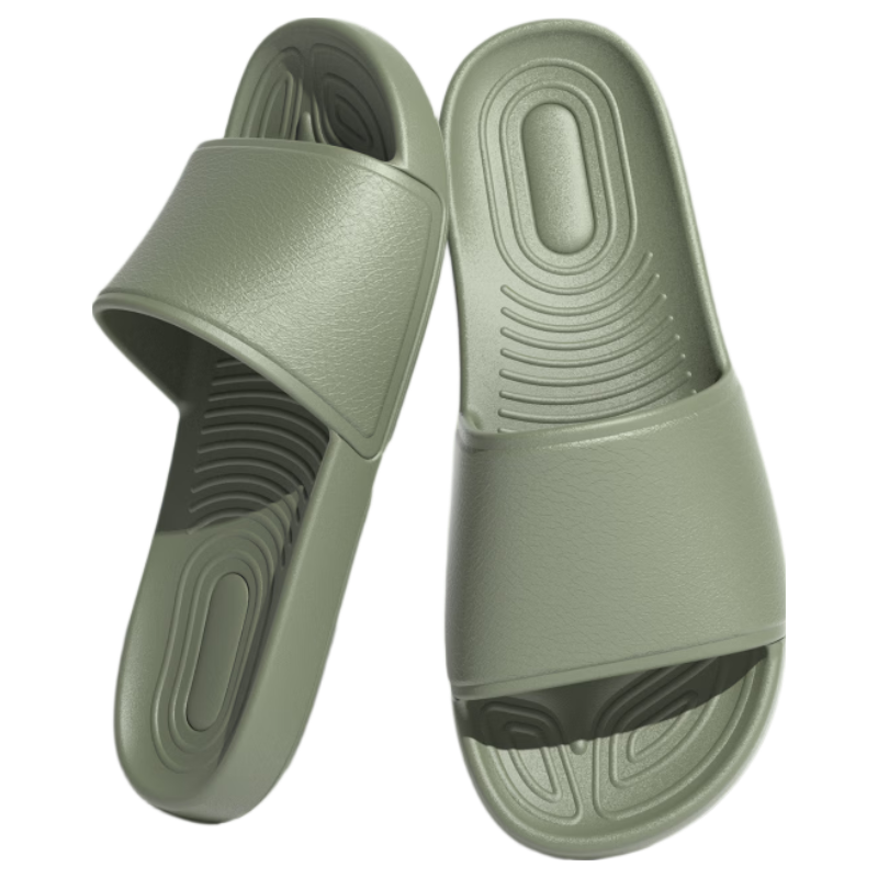 HIPANDA Home Bath Non-Slip Slippers EVA Soft Sole Indoor Outdoor Lightweight Trendy Dark Green Size 44-45
