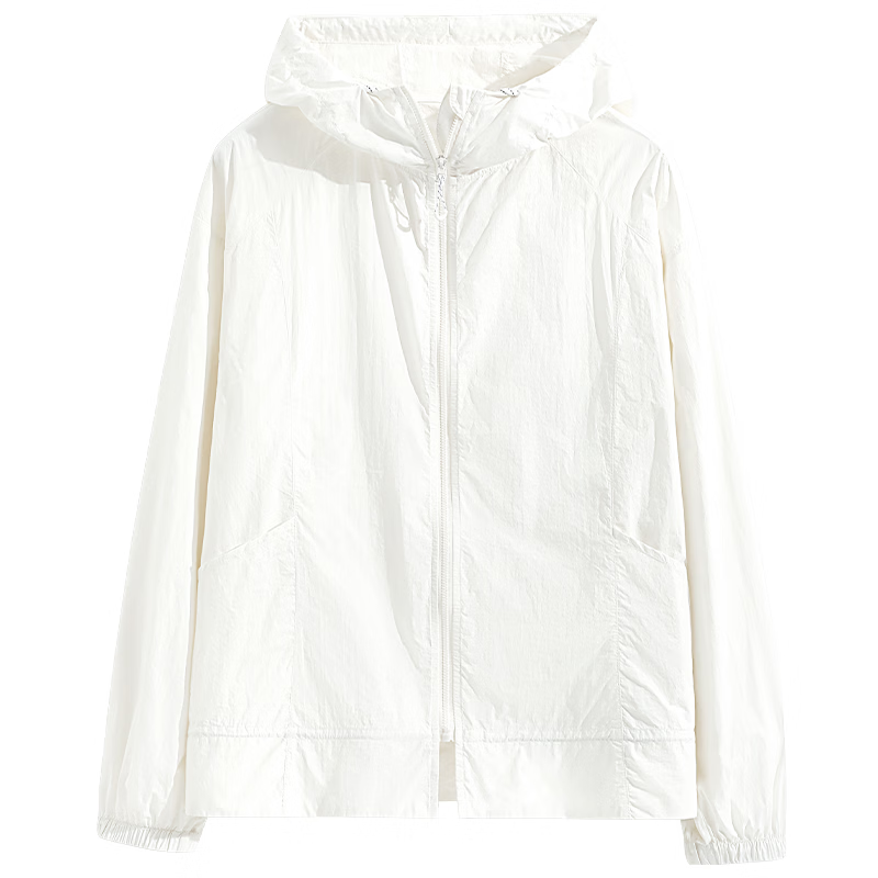 MJ STYLE Ruffled Hooded Sun Protection Jacket for Women 2026 Spring Summer New Loose Cool Lightweight Simple Commuter Top