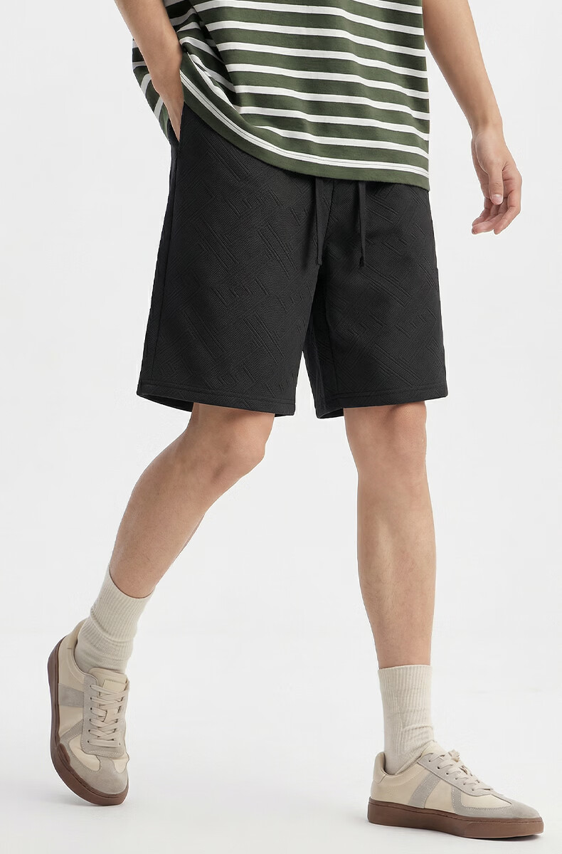 Baleno Summer Men's Casual Loose Slim Straight Five-Point Shorts Trendy Fashion Breathable Heavyweight Pants 16