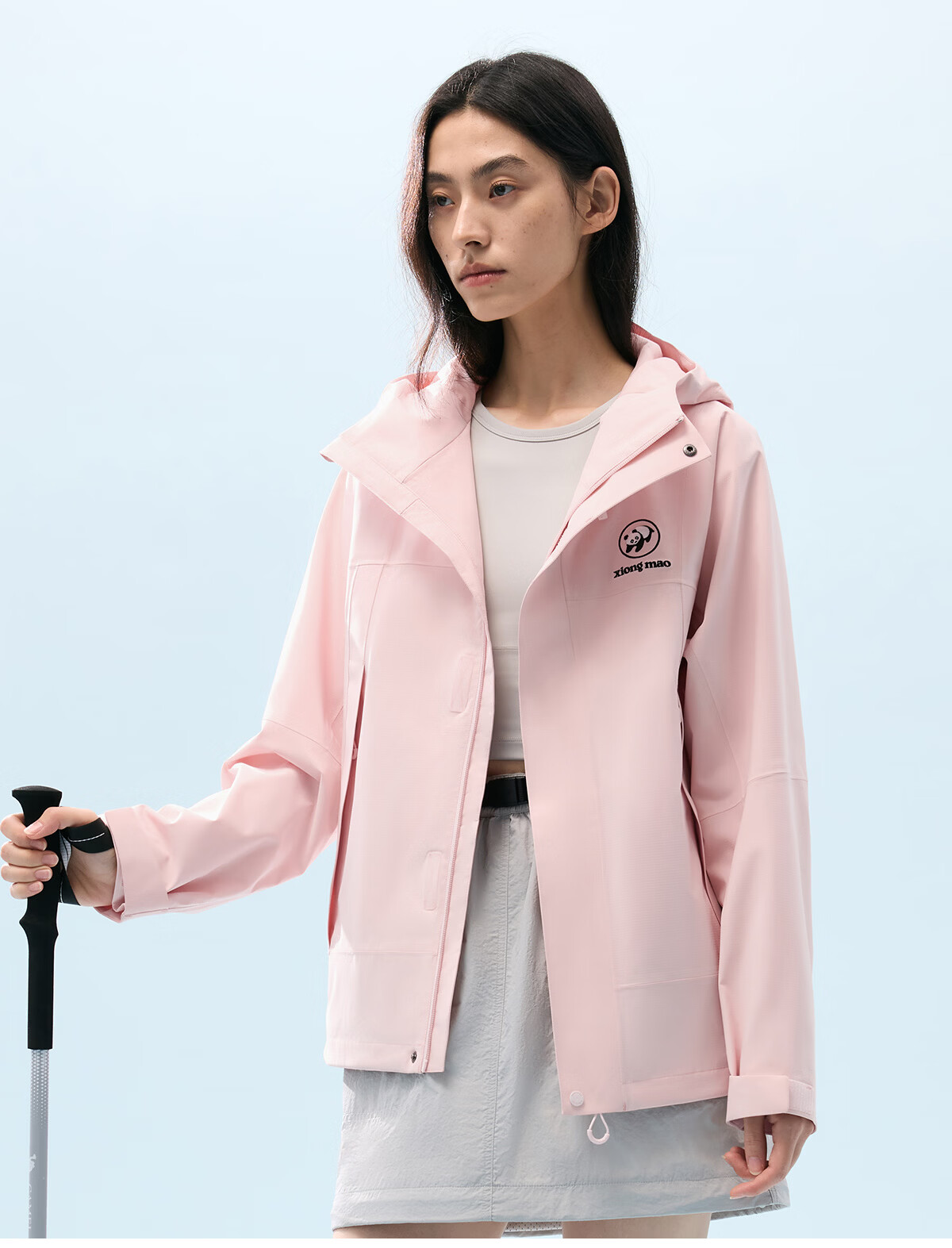 Panda [Play Wild] Single-Layer Shell Jacket 2026 Spring Summer Waterproof Windproof Abrasion-Resistant Fluorine-Free Mountaineering Outdoor Hiking Coat B060 35