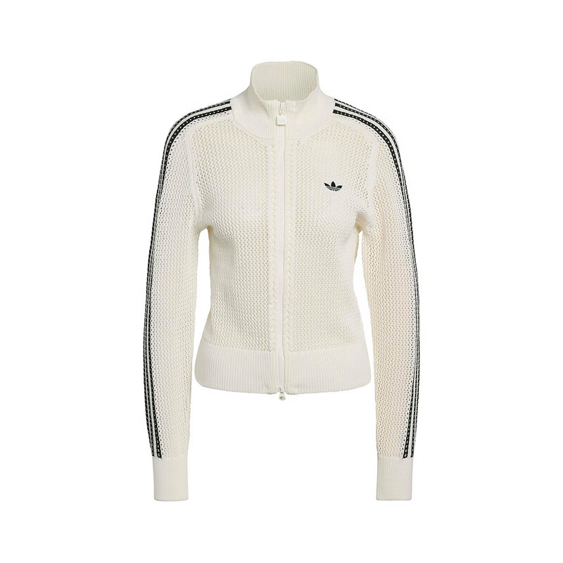 Adidas Originals Women's CROCHET TT Knit Jacket KC6496 White XL 6