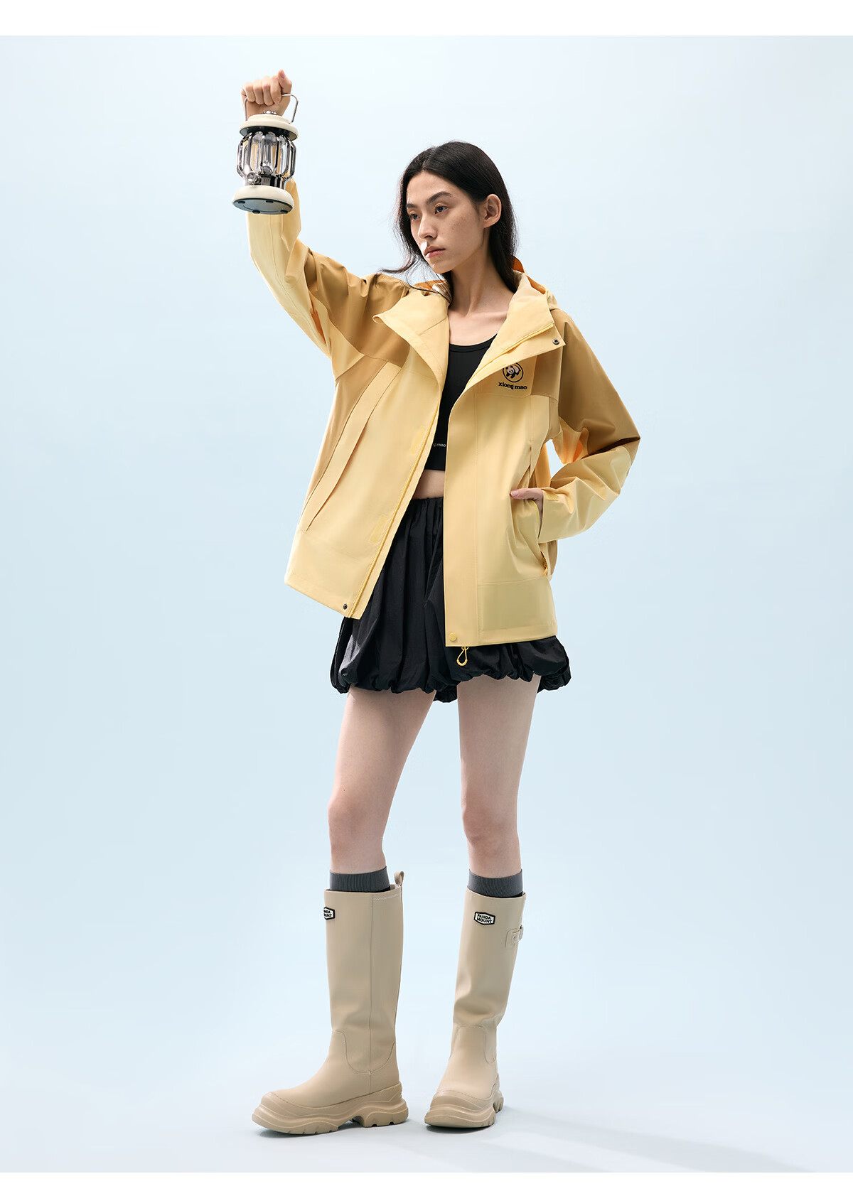 Panda [Play Wild] Single-Layer Shell Jacket 2026 Spring Summer Waterproof Windproof Abrasion-Resistant Fluorine-Free Mountaineering Outdoor Hiking Coat B060 25