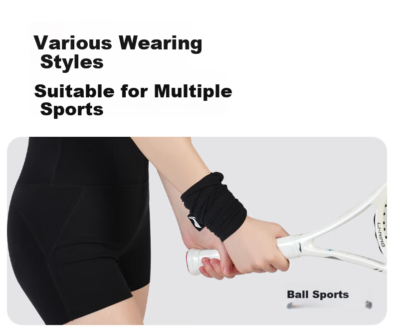 Li-Ning Sweat Wiping Towel Sports Wristband Women Cooling Sweat-Absorbing Quick-Dry Running Wrist Towel Fitness Wristband Summer 32