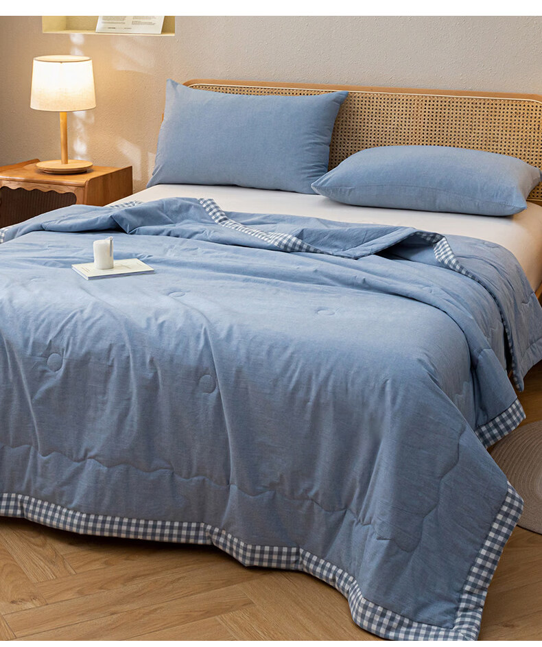 MUJI Grade A Xinjiang Cotton Summer Quilt 20% Cotton Thin Quilt Core Pure Cotton Air Conditioning Summer Blanket 200*230cm 7
