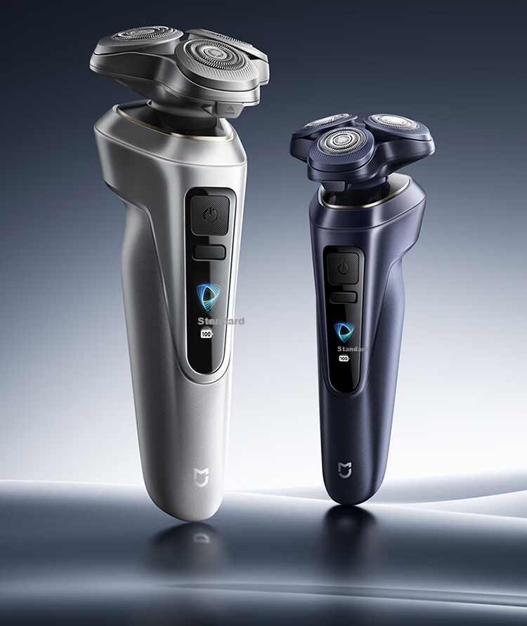 Mijia Electric Shaver Pro Blue Long Battery Life Waterproof Wear-Resistant Blade Smart Speed Sensing Gift for Boyfriend New Year Valentine's Day 2