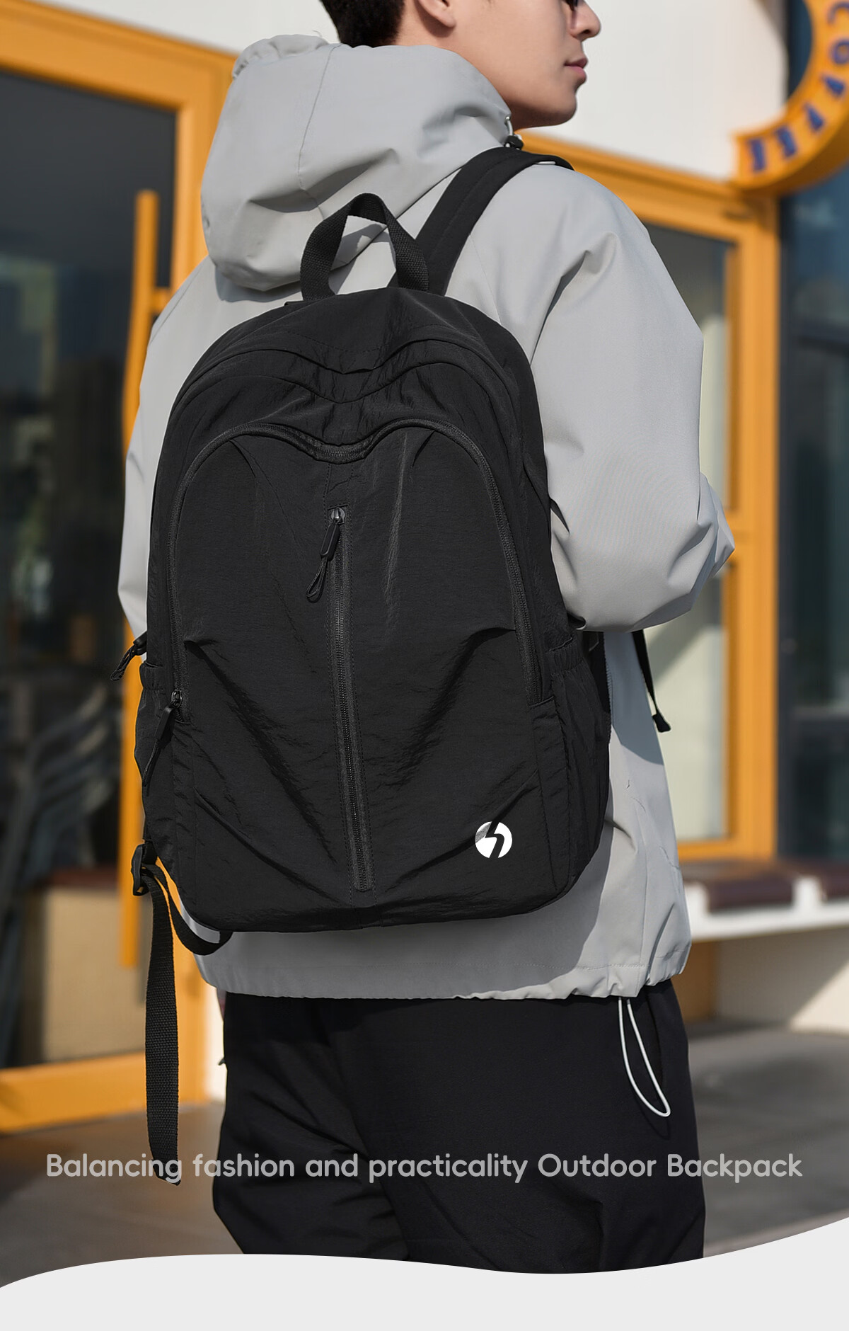 361° Men's Outdoor Travel Backpack Ultra Lightweight Foldable Large Capacity Water-Resistant Double Shoulder School Bag for Women 8