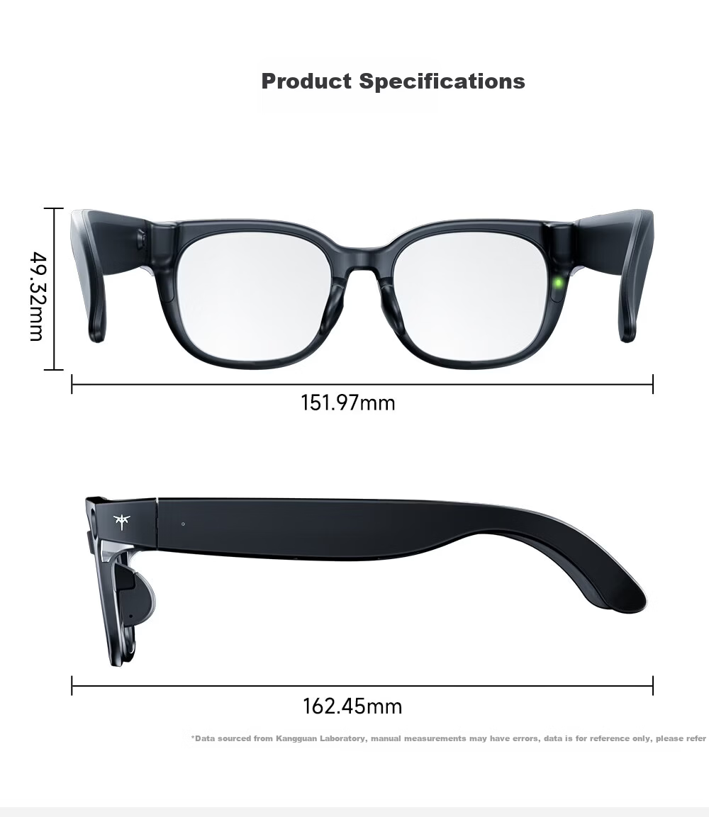 KTC AI Translation Smart Glasses Real-time Conversation Simultaneous Translator Xiaomi Alternative Portable Travel Meeting Assistant Bluetooth Recording Audio Glasses KTC-G1 26
