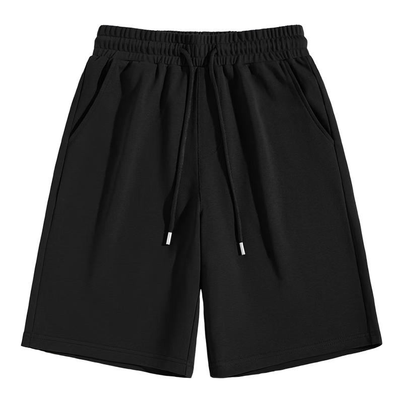 Baleno Men's Summer Heavyweight Cotton Casual Versatile Loose Fit Breathable Sports Mid-Length Shorts