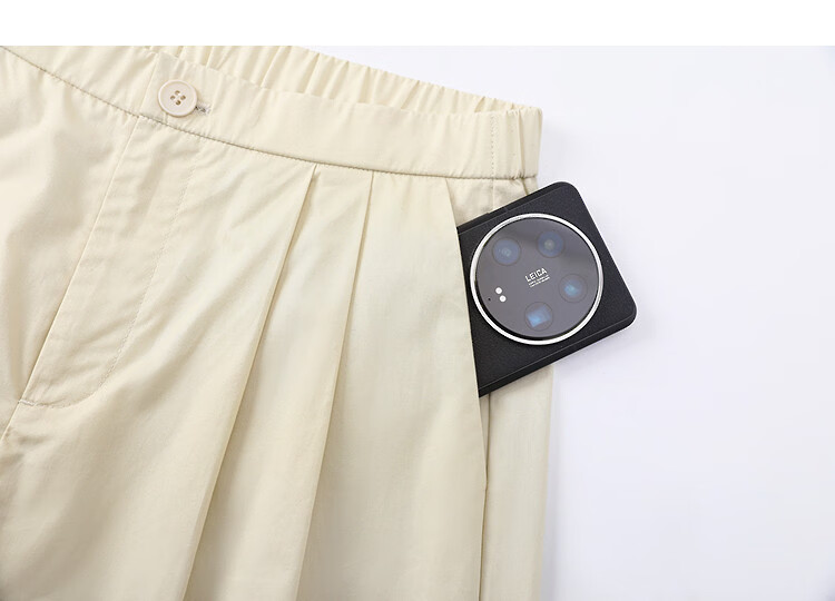 Demana [100% Cotton] Spring Smart Casual Pleated Wide-Leg Slimming Structured Pants for Women Premium Feel 16