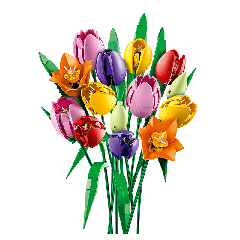 LEGO Building Blocks 11501 Tulip Bouquet Toy for Boys and Girls Birthday New Year Gift Decoration