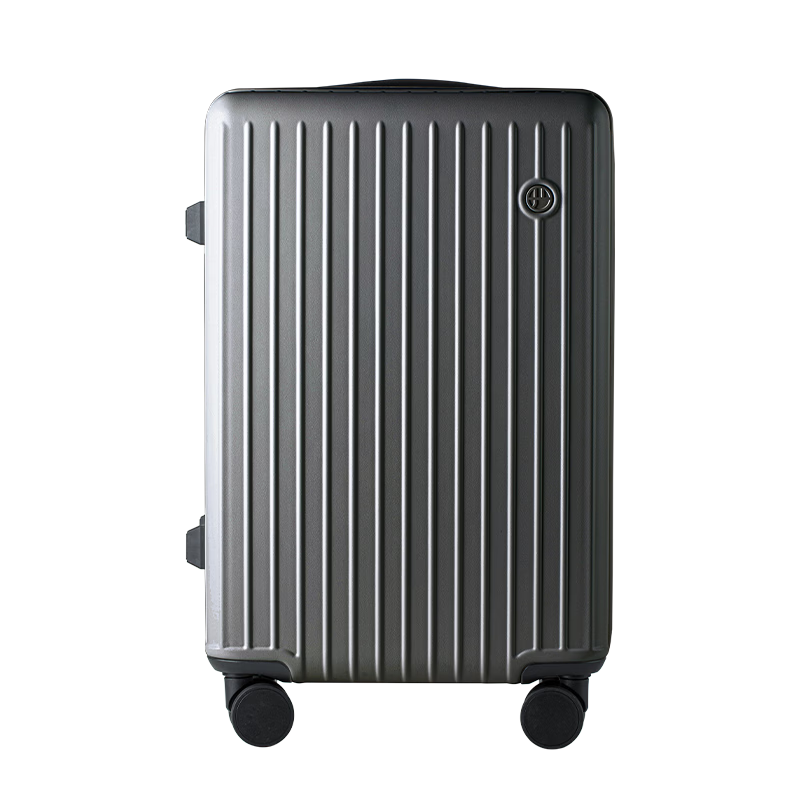 Wangyiyanxuan Lightweight Suitcase, Ultra-Light Thickened Wear-Resistant Zipper Trolley Case Luggage, Dark Shadow Gray, 26 Inches