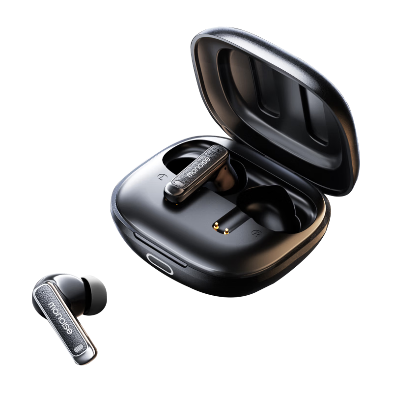 MONOISE 2026 Latest ANC Active Noise Cancelling Bluetooth In-Ear Earphones with Remote Control Case, Remote Photo Capture, Wireless High-Quality Call, Long Battery Life