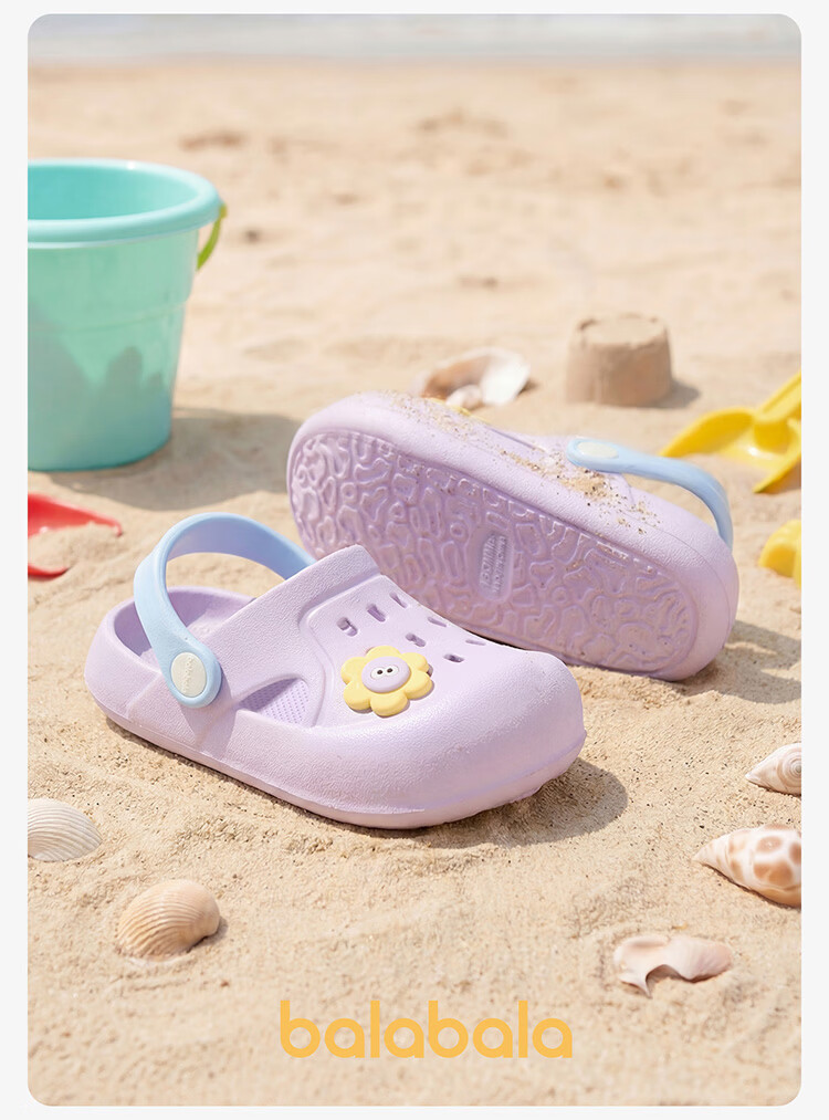 Balabala Boys' Summer Hollow-out Shoes Girls' Soft Sole Slippers Children's Indoor Slippers Toddler Beach Shoes Outdoor Wear 20