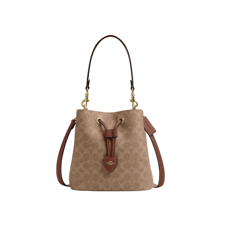 COACH [Brand Direct Supply], Women's Luxury Item, MOLLIE Crossbody Bucket Bag CBQ33, Gift