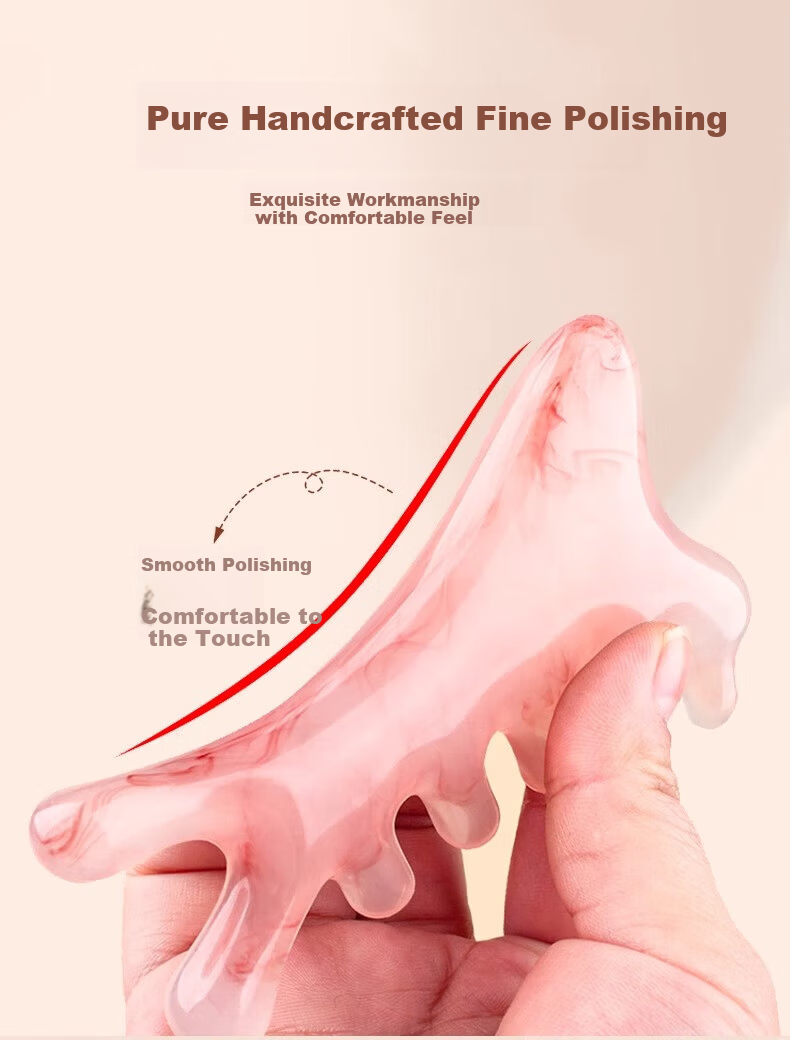 Gemon 4-in-1 Multifunctional Scalp Massage Comb Resin Head Therapy Meridian Clearing Tool Facial Gua Sha Lifting Device 9