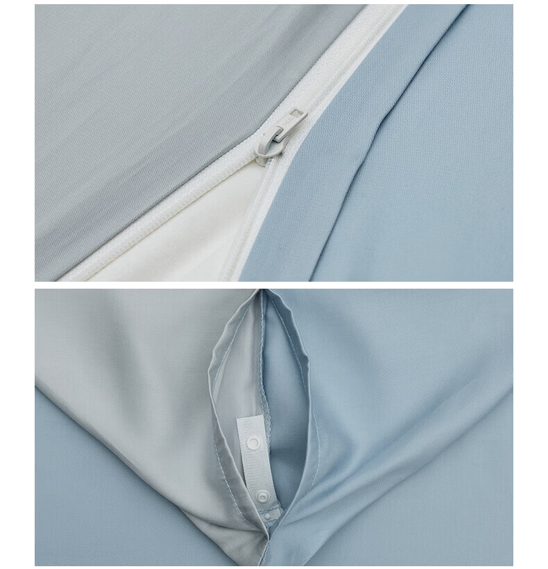 MUJI Washed Lyocell Duvet Cover Single Light Blue*Blue for 150*200cm Duvet Insert 11