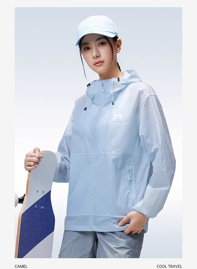 Camel [Dilireba Same Style] Women's Muguang Air Outdoor Mountain Sun Protection Lightweight Breathable Sunproof Jacket 11