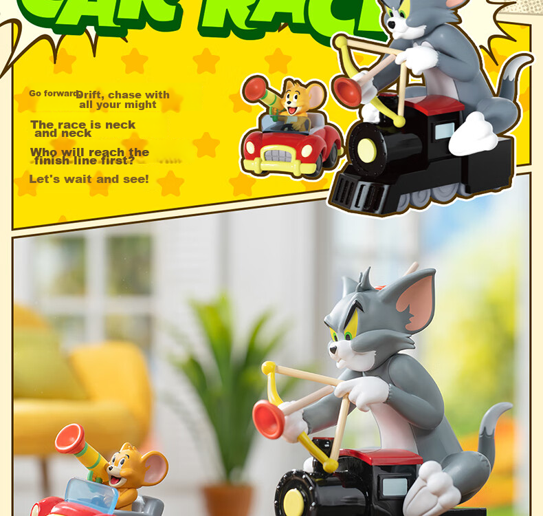 52TOYS TOM&JERRY Cat And Mouse Battle Blind Box Toy Set, 8 Pieces in Total, National Day Gift 17