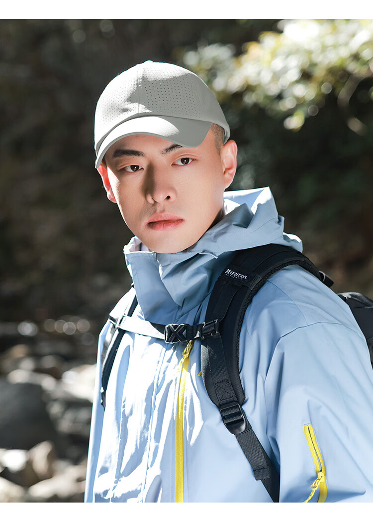 Zhenxiang Men's Spring Outdoor Sun Protection Baseball Cap UV Protection Breathable Duckbill Sports Hat Y1047 12