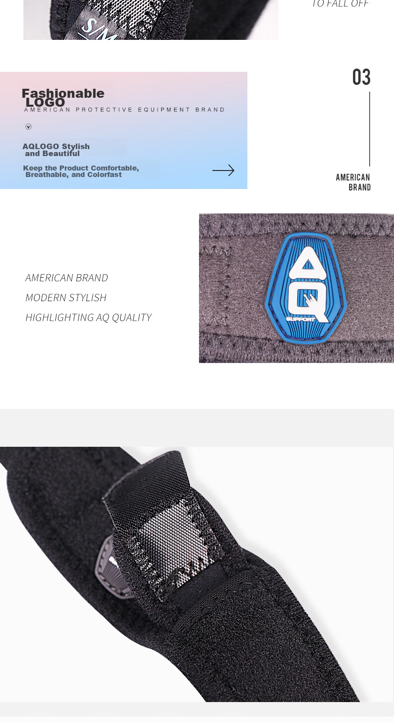 AQ Patellar Strap Sports Knee Brace for Men And Women, Protective Band with Double Compression Support, Black, Single Pack, 52501S/M 9