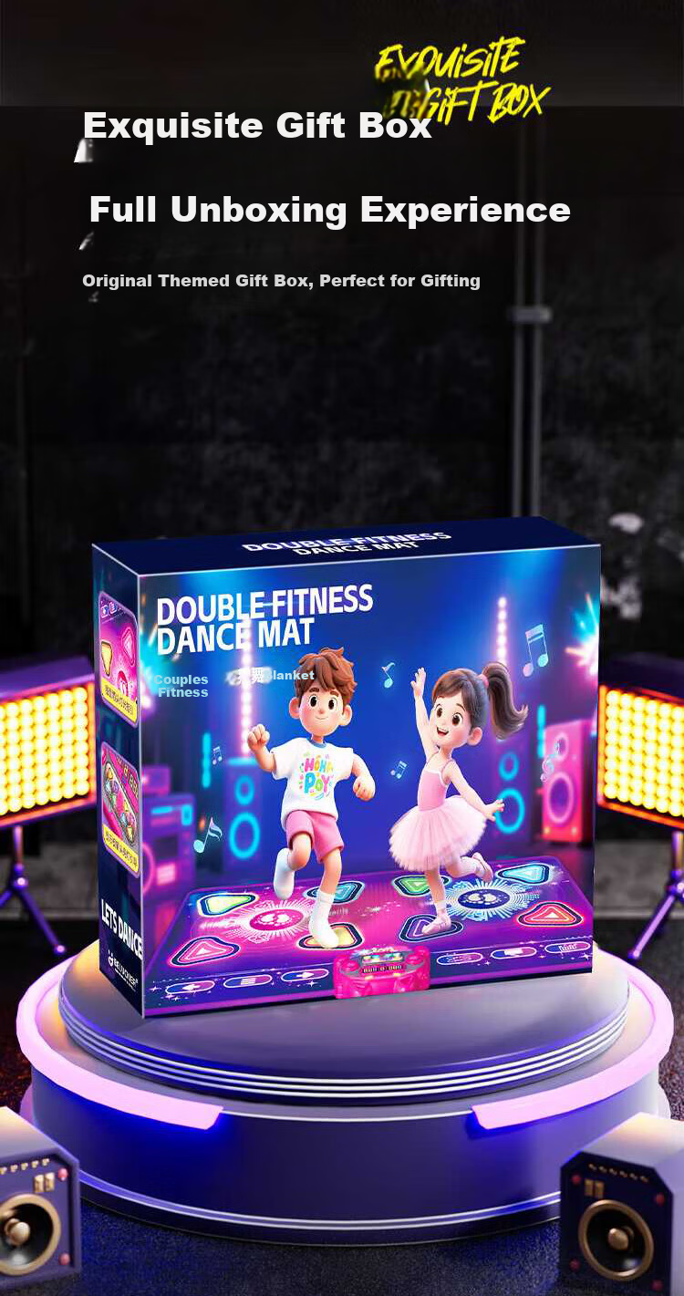 Mbery Music Dance Mat Children's Toy Fitness Game Home Dance Machine for Kids Ages 7-14 Boys and Girls New Year Gift 9