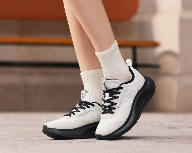 361° Women's Sports Shoes Spring Summer New Tofu Shoes Thick Sole Comfortable Commuting Casual Dad Sneakers 682616702-2 5