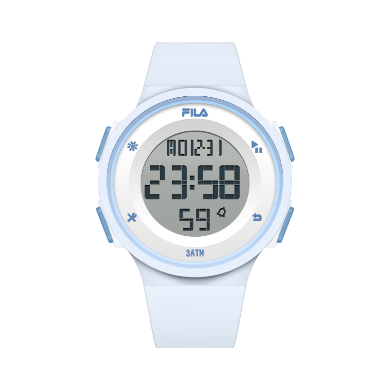 FILA Electronic Watch, Luminous Digital Watch, Sports Watch, Student Watch, Exam Watch for Middle And High School Students, 6557-015