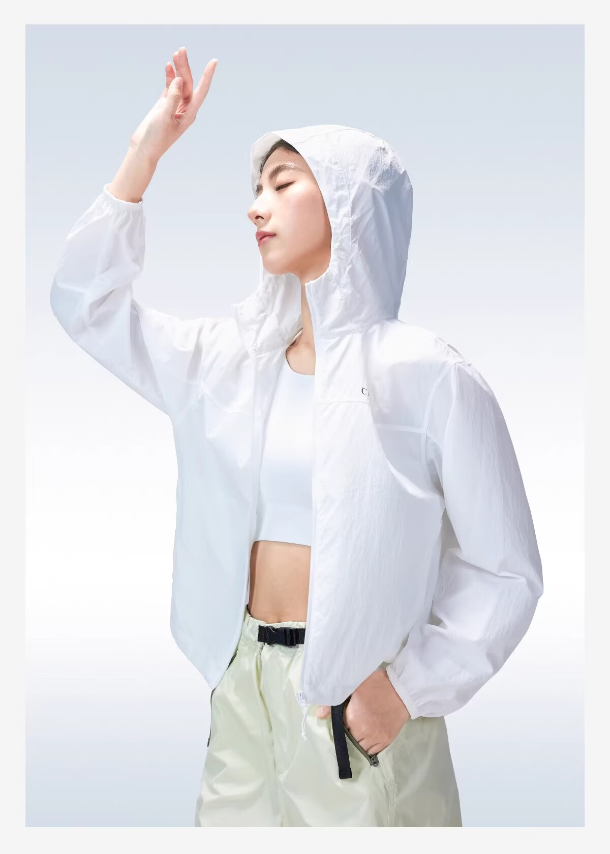 Camel Women's Outdoor Sun Protection Jacket 2026 Spring Summer New Dual-Wear Rain and Sun Cooling Water-Repellent Hooded Sports Jacket for Men 24