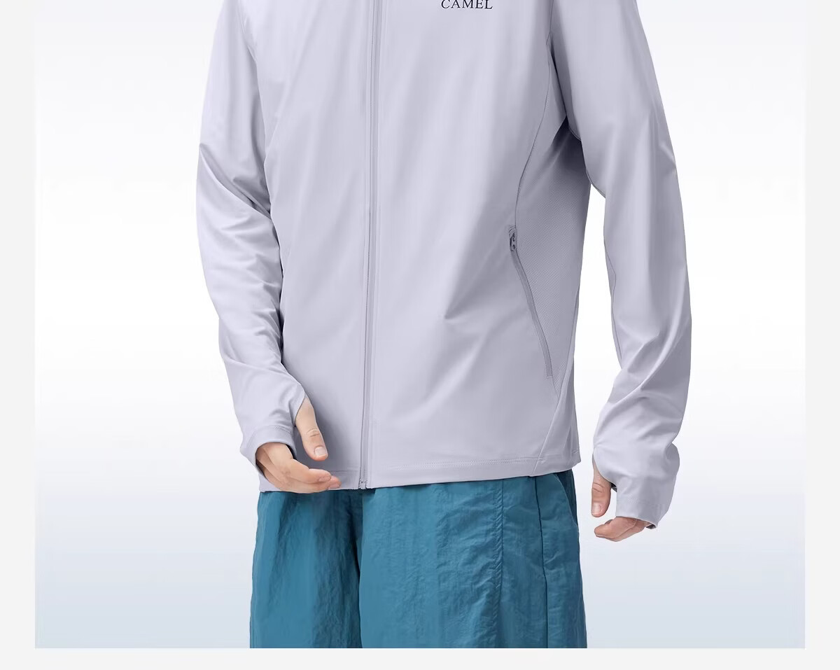 CAMEL Outdoor Sun Protection Jacket 2026 Spring Summer New Unisex Cooling Breathable Silver Coated Brim Coat Sun Protection 9007 26