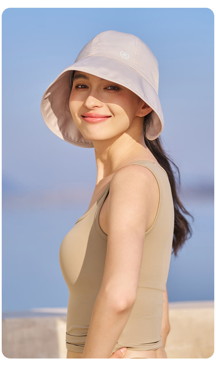 Zhenxiang Women's Summer Bucket Hat Versatile Sun Protection UV Shield Face Covering Small Black B956 8