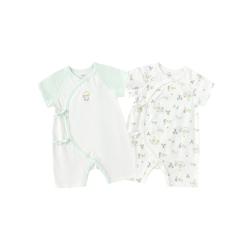 BALABALA Children's Clothing, Baby Romper, Infant Onesie, 2026 Summer New Style Two-Piece Set, Pure Cotton, Newborn Clothes, Thin And Soft