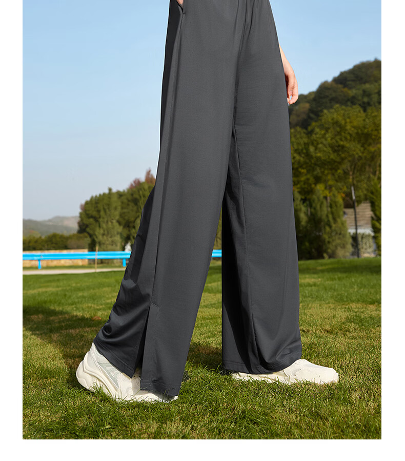 361° Women's Sports Pants Spring Summer Quick-Dry Casual Straight-Leg Loose Ice Silk Sun Protection Pants 662614703-3 11