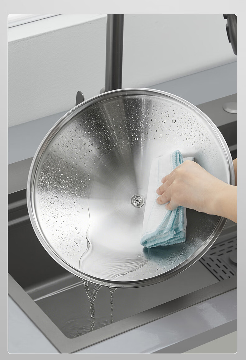 Joyoung 304 Stainless Steel Steamer Pot, Double Layer, 30cm, Suitable for 3-4 People, Compatible with Induction Cookers, Ideal for Steaming Fish and Buns 12