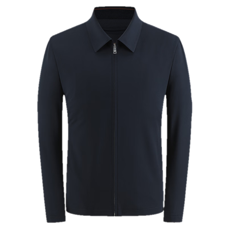 YOUNGOR Business Commuter Spring New Men's Polo Collar Durable Double-Layer Stretch Executive Jacket 424965F