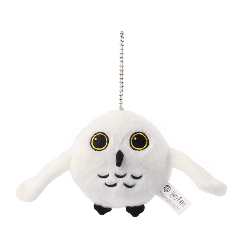Haoqile Harry Potter Hedwig Round Magnetic Hanging Plush Toy 8cm Official Keychain Small Gift